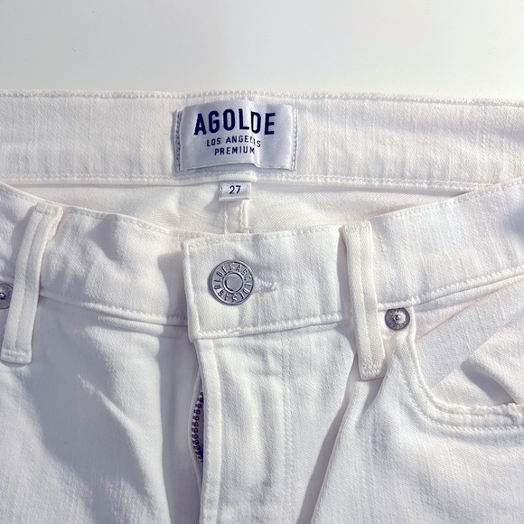 AGolde White Skinny Jeans, Size 27 - Picture 1 of 6